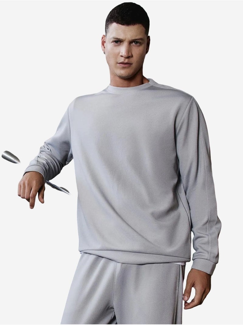 Conjunto de sweatshirt oversized e calças de homem tommy Cinza claro - Kiabi