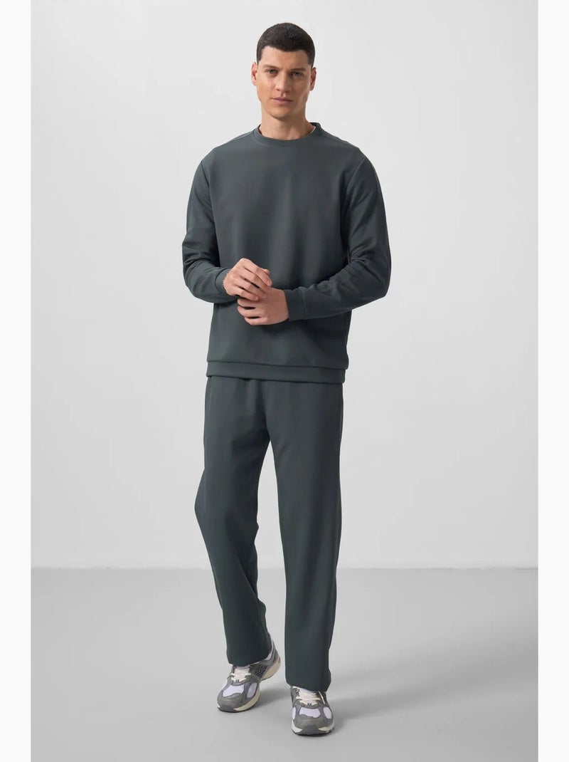 Conjunto de sweatshirt oversized e calças de homem tommy Cinza-preto - Kiabi