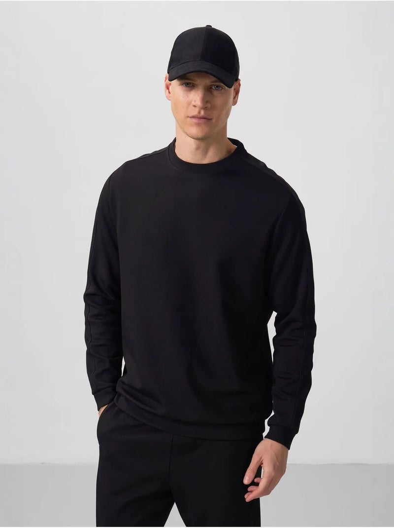 Conjunto de sweatshirt oversized e calças de homem tommy Preto - Kiabi