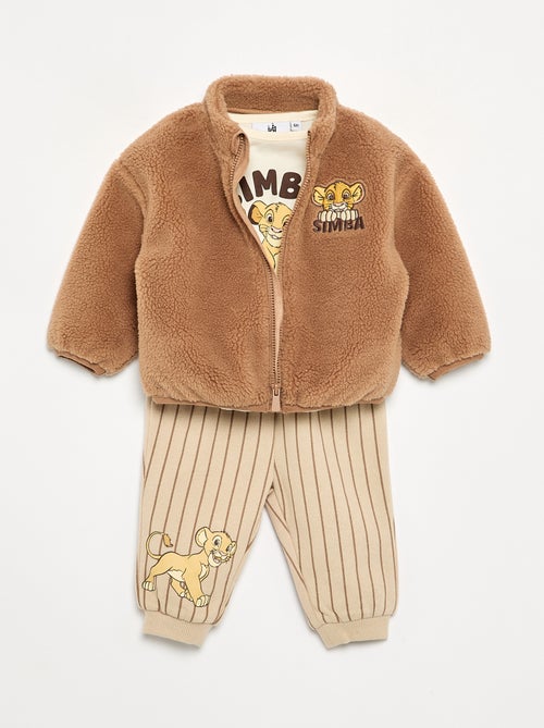 Conjunto de sweatshirt + t-shirt + calças 'Disney' - 3 peças - Kiabi