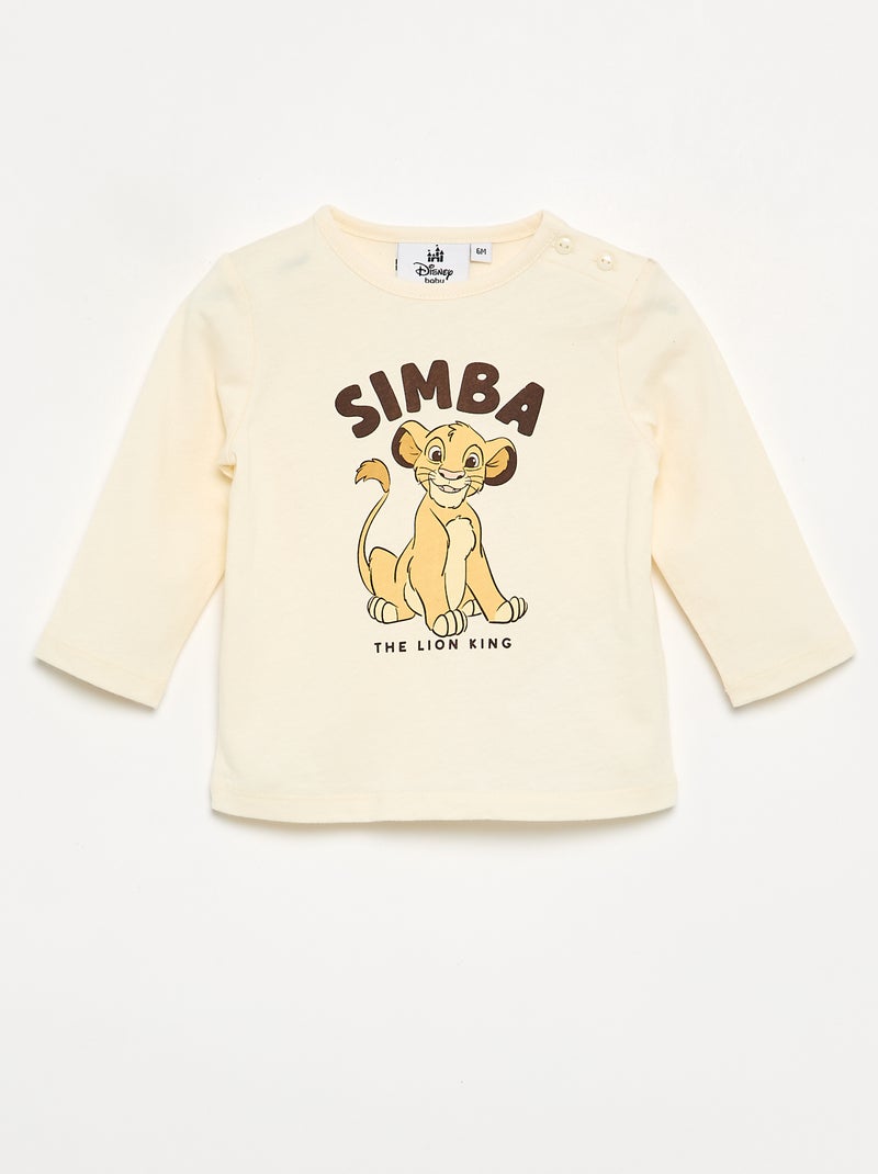 Conjunto de sweatshirt + t-shirt + calças 'Disney' - 3 peças Bege - Kiabi