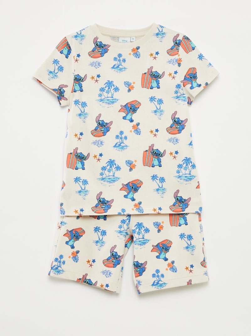 Conjunto de t-shirt + bermudas 'Disney' - 2 peças Bege - Kiabi
