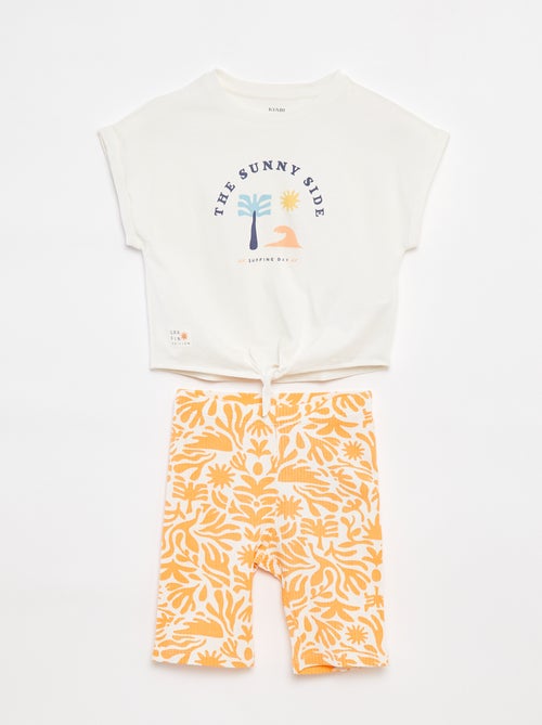 Conjunto de t-shirt + calções - Grafik Edition - Kiabi