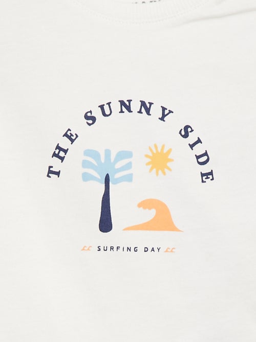 Conjunto de t-shirt + calções com estampado - Grafik Edition - Kiabi