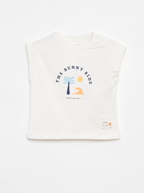 Conjunto de t-shirt + calções com estampado - Grafik Edition - Kiabi