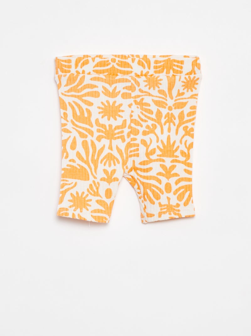 Conjunto de t-shirt + calções com estampado - Grafik Edition Branco - Kiabi