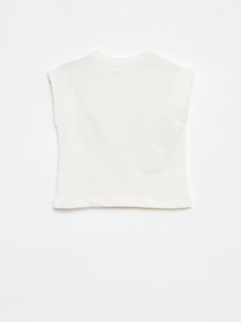 Conjunto de t-shirt + calções com estampado - Grafik Edition Branco - Kiabi