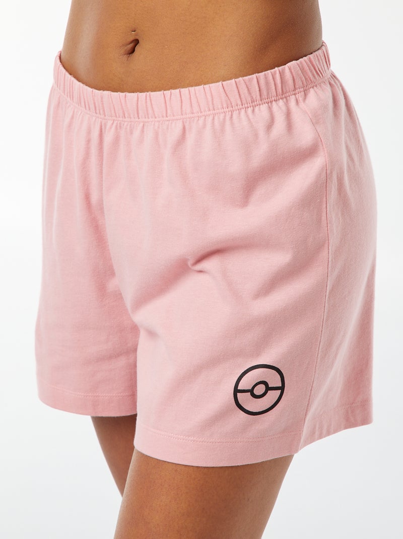 Conjunto de t-shirt + calções 'Pokemon' - 2 peças ROSA - Kiabi