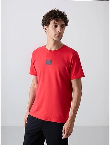 Conjunto de t-shirt e calções em jersey de algodão estampado tommy