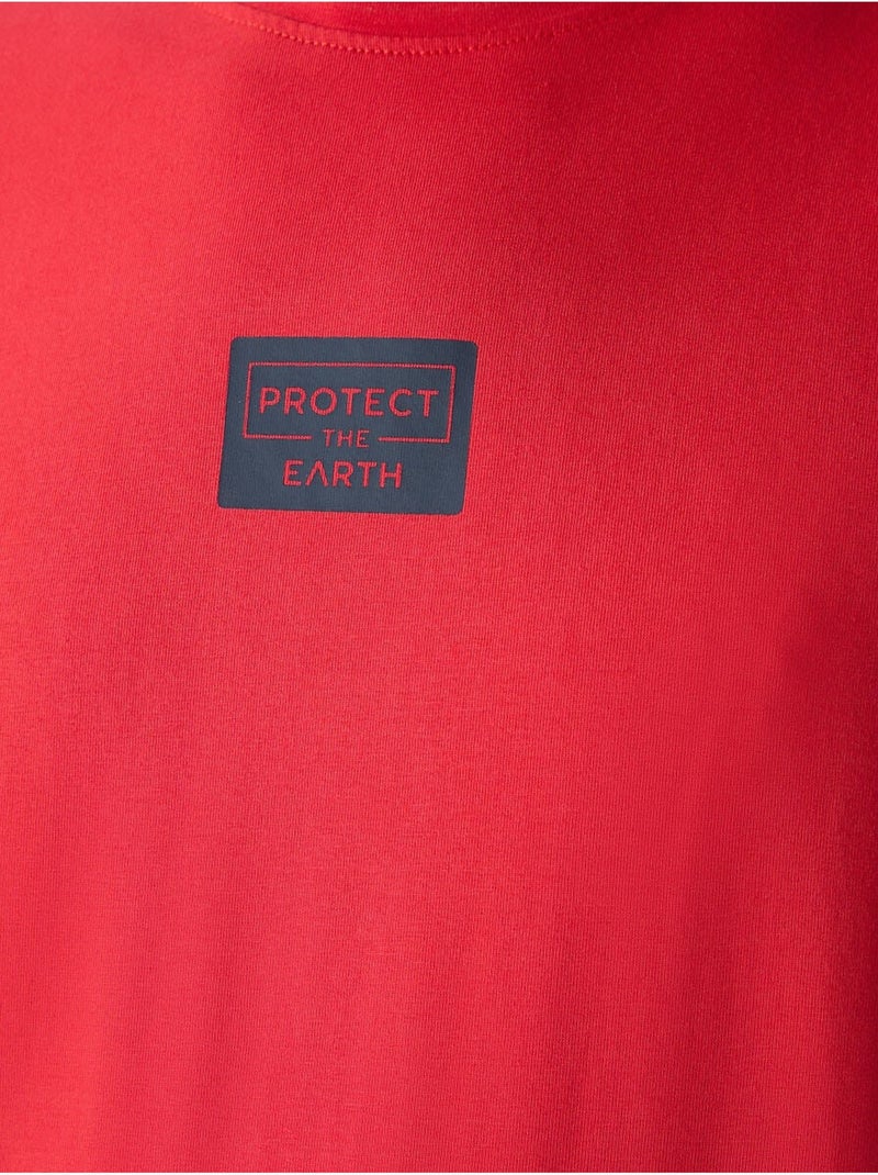 Conjunto de t-shirt e calções em jersey de algodão estampado tommy Vermelho - Kiabi