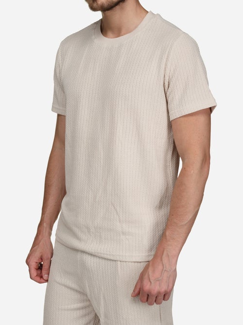Conjunto de t-shirt e calções lisos e estampados - frilivin - Kiabi Conjunto de t-shirt e calções lisos e estampados - frilivin - Kiabi
