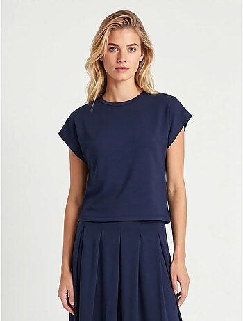 Conjunto de t-shirt em jersey de algodão e saia midi istanbul