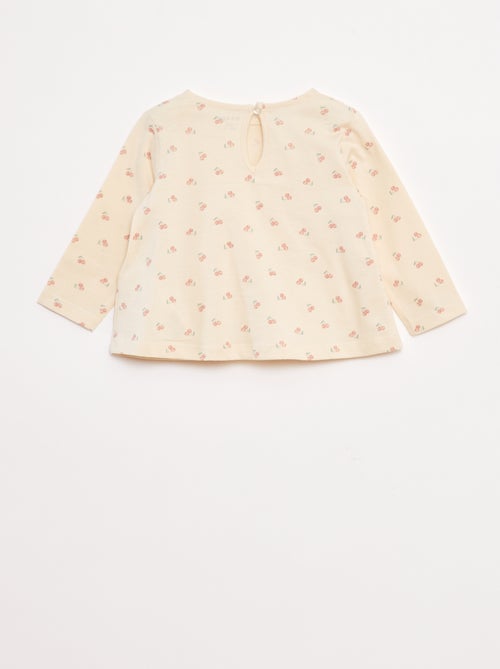 Conjunto de t-shirt + leggings nervuradas - 2 peças - Kiabi