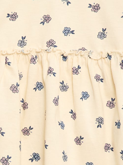 Conjunto de t-shirt + leggings nervuradas - 2 peças - Kiabi