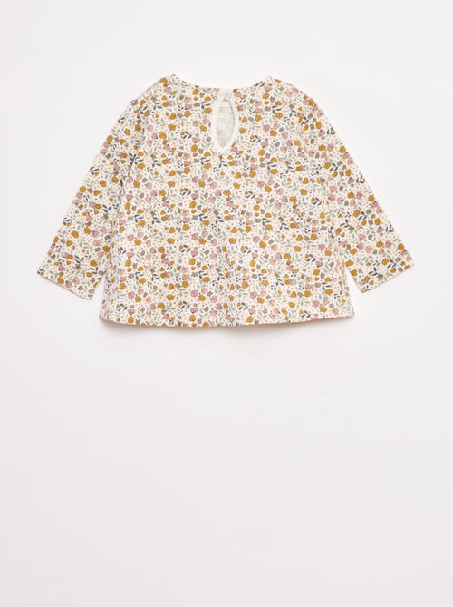 Conjunto de t-shirt + leggings nervuradas - 2 peças - Kiabi