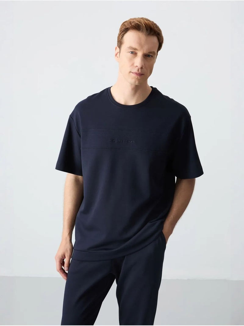 Conjunto de t-shirt oversized e calças de homem tommy Azul-marinho - Kiabi