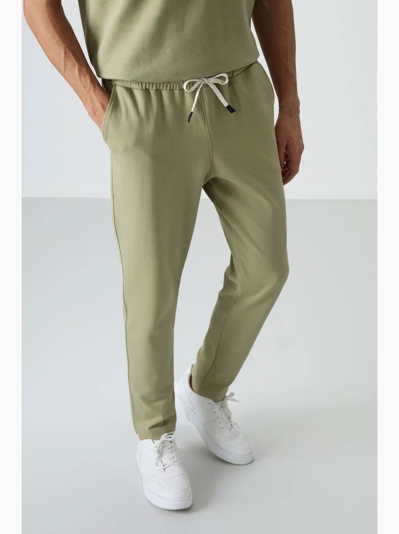 Conjunto de t-shirt oversized e calças de homem tommy Cáqui - Kiabi