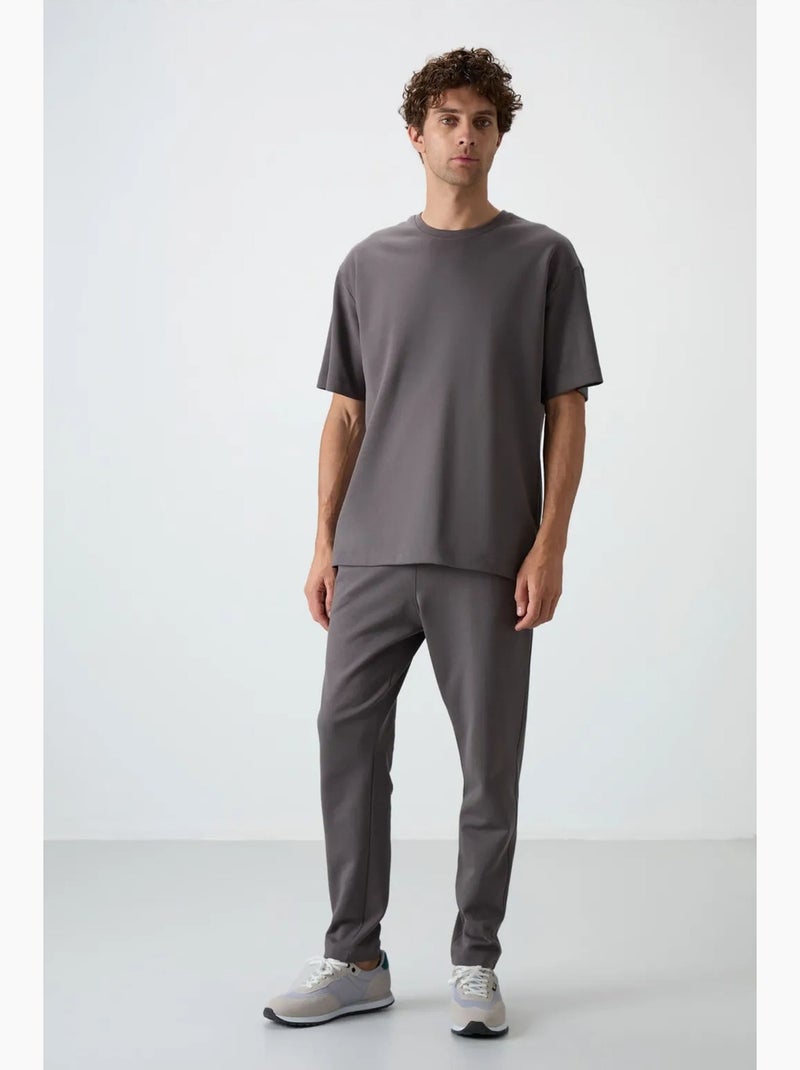 Conjunto de t-shirt oversized e calças de homem tommy Cinza-preto - Kiabi