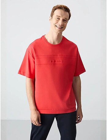 Conjunto de t-shirt oversized e calças de homem tommy