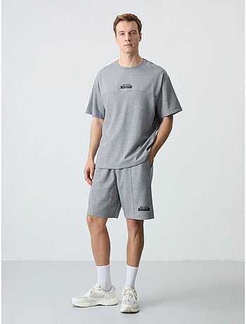 Conjunto de t-shirt oversized e calções para homem tommy