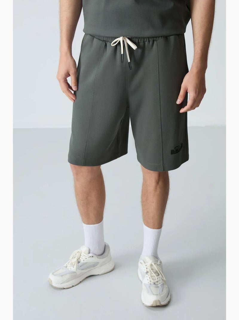 Conjunto de t-shirt oversized e calções para homem tommy Cinza-preto - Kiabi