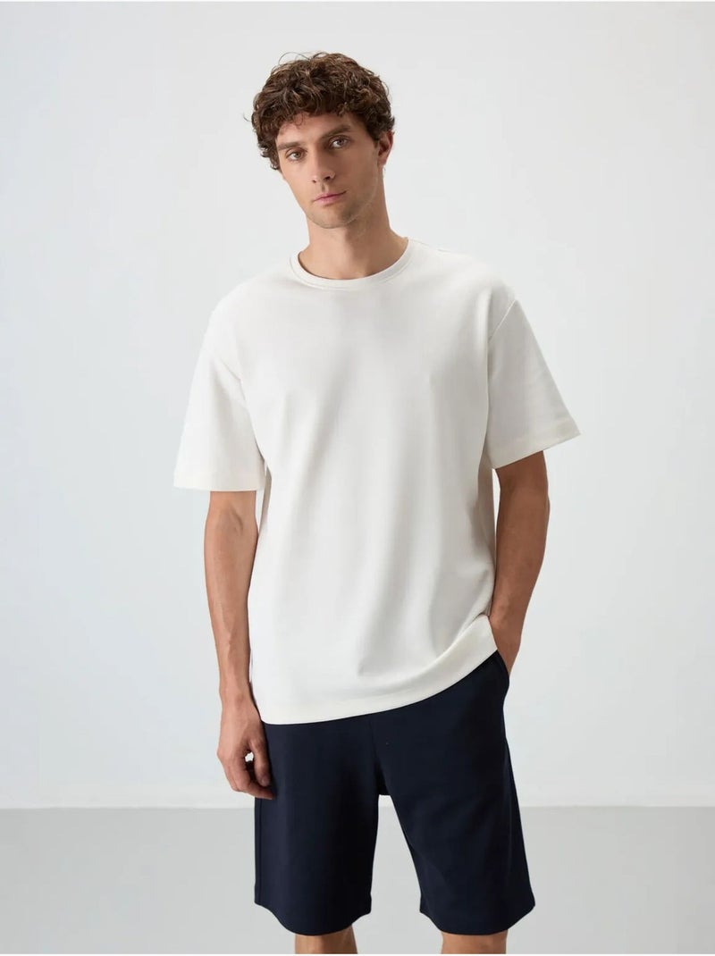 Conjunto de t-shirt oversized e calções tommy Branco - Kiabi