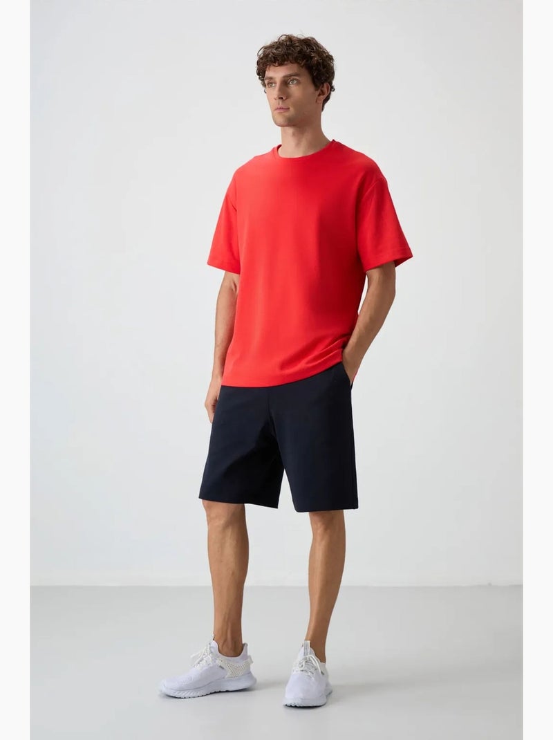 Conjunto de t-shirt oversized e calções tommy Vermelho - Kiabi
