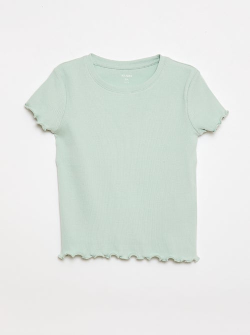 Conjunto de t-shirts caneladas - 2 peças - Kiabi