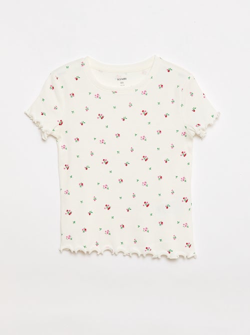 Conjunto de t-shirts caneladas - 2 peças - Kiabi