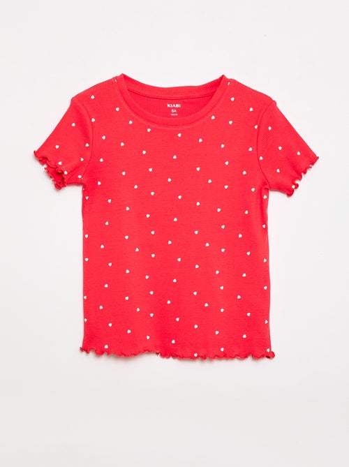 Conjunto de t-shirts caneladas - 2 peças - Kiabi