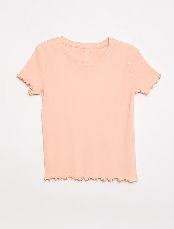 Conjunto de t-shirts caneladas - 2 peças