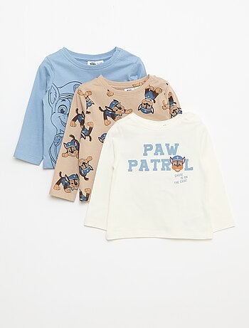 Conjunto de t-shirts 'Patrulha Pata' - 3 peças