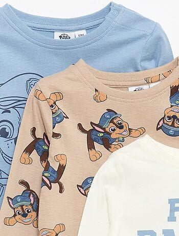 Conjunto de t-shirts 'Patrulha Pata' - 3 peças