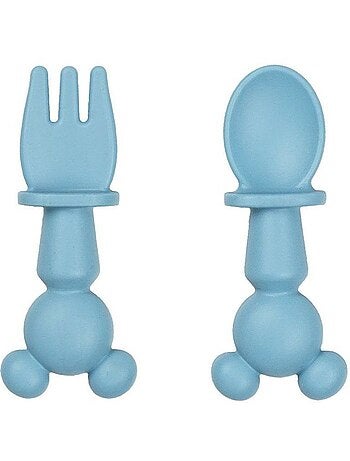 Conjunto de talheres silicone thermobaby disney baby mickey 2 peças