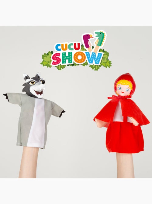 Conjunto de teatro de fantoches chapeuzinho vermelho 25 cm cucu show - Kiabi