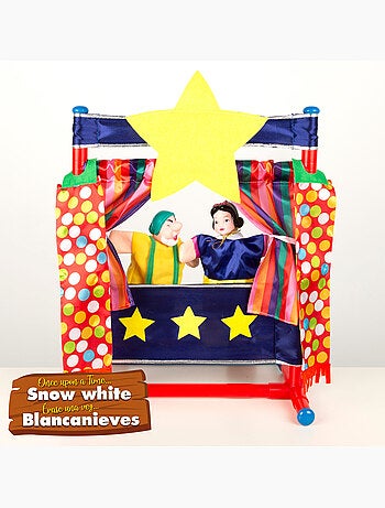 Conjunto de teatro de marionetes branca de neve 25 cm cucu show
