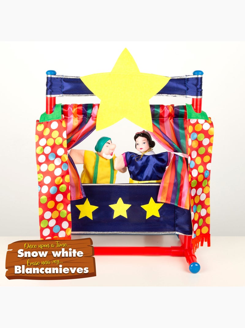 Conjunto de teatro de marionetes branca de neve 25 cm cucu show N/D - Kiabi