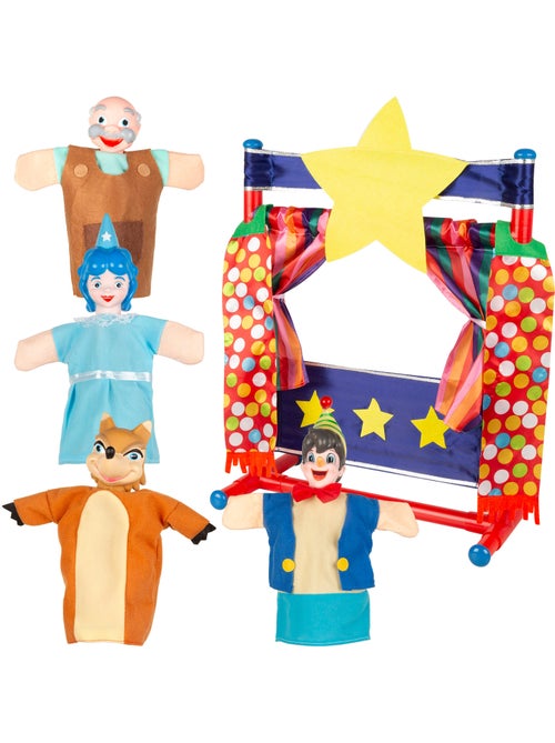 Conjunto de teatro de marionetes pinóquio cucu show - Kiabi