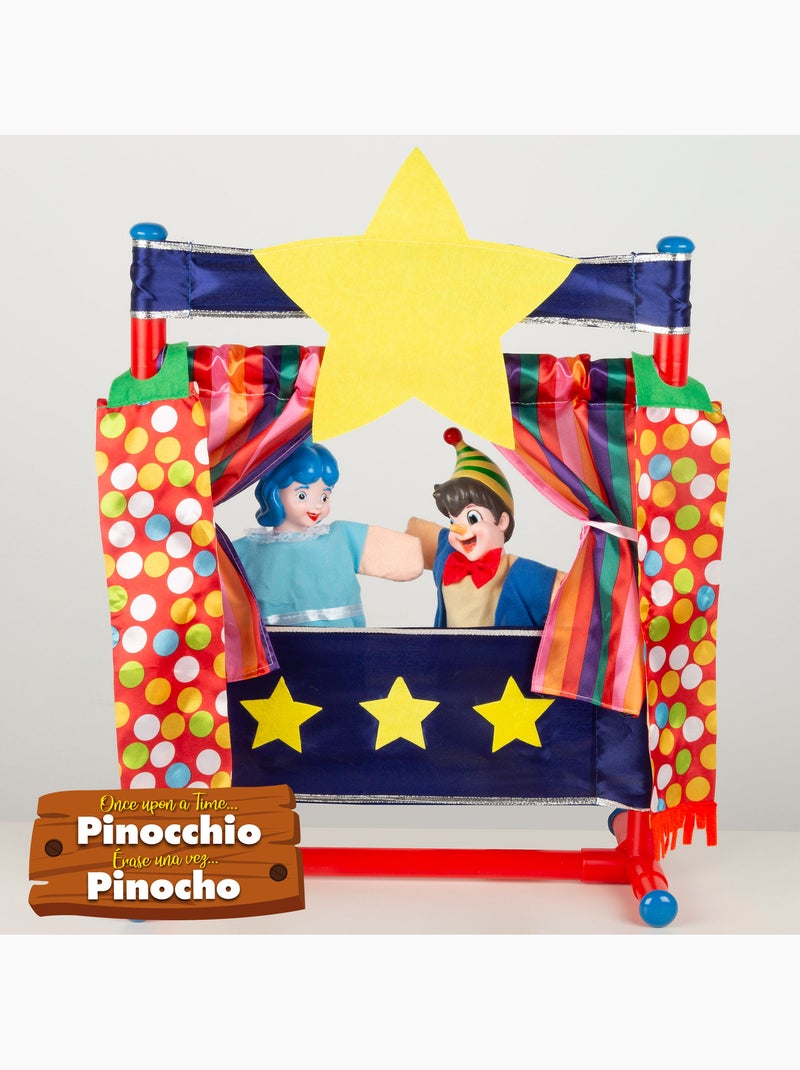 Conjunto de teatro de marionetes pinóquio cucu show N/D - Kiabi