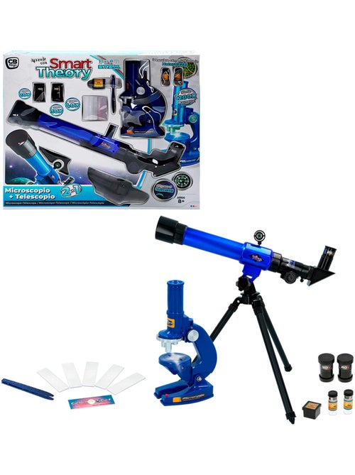 Conjunto de telescópio e microscópio de brinquedo smart theory - Kiabi Conjunto de telescópio e microscópio de brinquedo smart theory - Kiabi