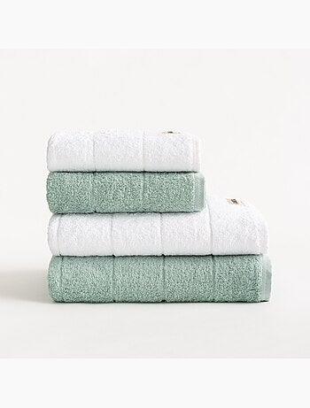 Conjunto de toalhas de duche e lavabo 100% algodão, 600 g/m², com presilha - Gamusi