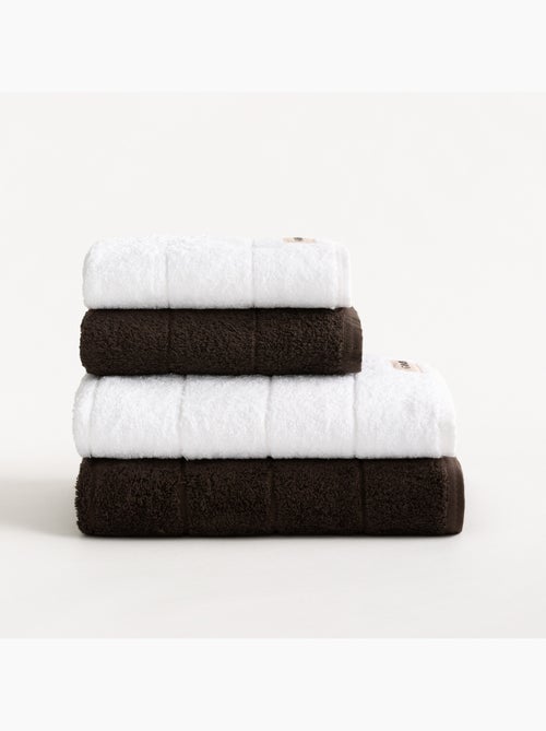 Conjunto de toalhas de duche e lavabo 100% algodão, 600 g/m², com presilha - Gamusi - Kiabi