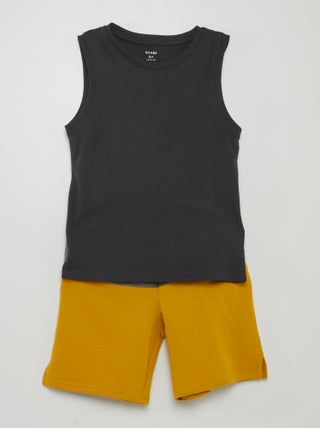 Conjunto de top + calções  - 2 peças