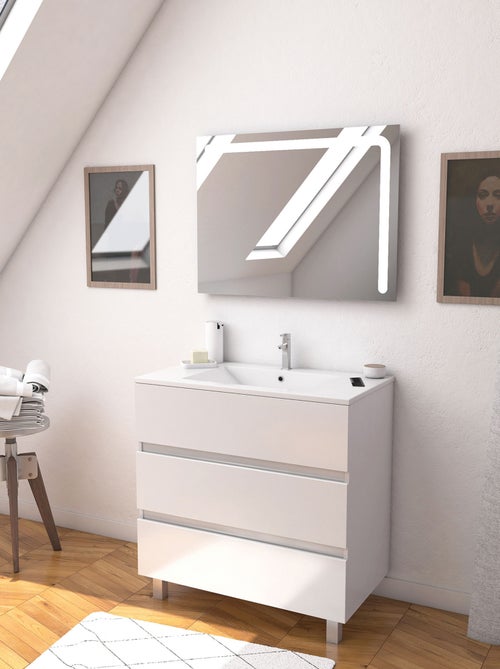 Conjunto de toucador e espelho led - Kiabi