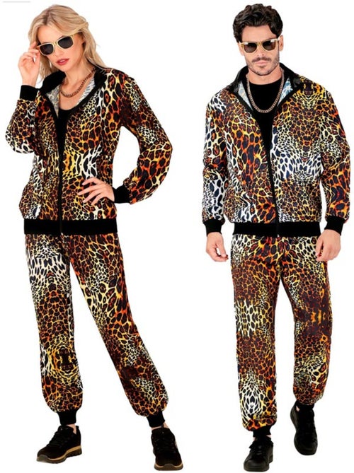 Conjunto de treino com estampa de leopardo neon - Kiabi