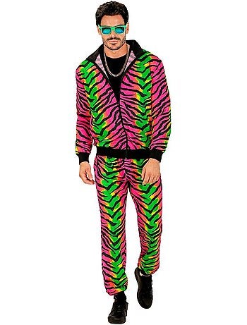 Conjunto de treino com estampa de tigre neon