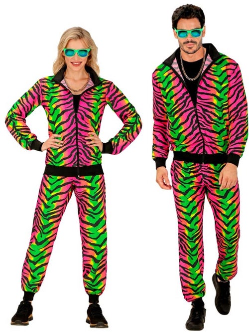Conjunto de treino com estampa de tigre neon - Kiabi