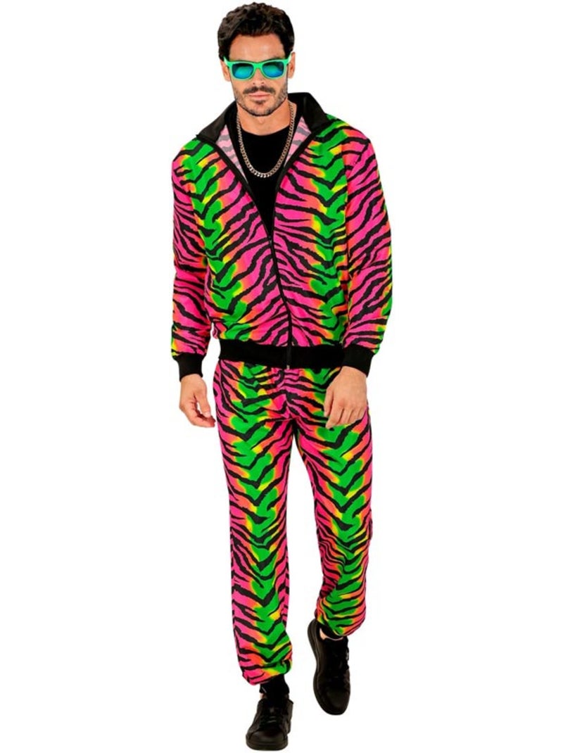 Conjunto de treino com estampa de tigre neon Multicolorido - Kiabi