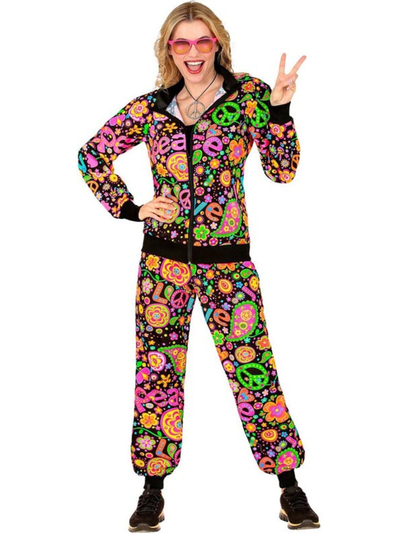Conjunto de treino hippie groovy love em cores fluorescentes escuras Multicolorido - Kiabi