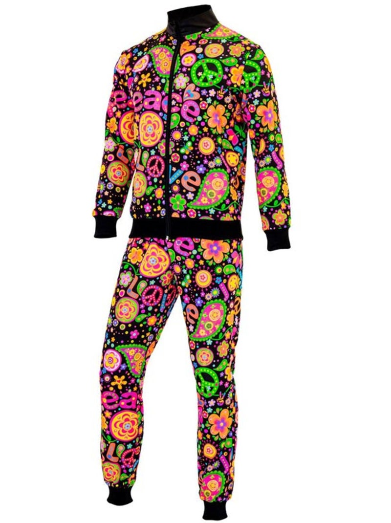 Conjunto de treino hippie groovy love em cores fluorescentes escuras Multicolorido - Kiabi